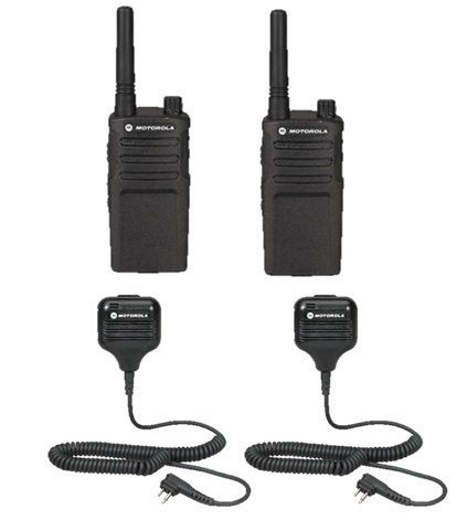 2 Pack Motorola RMU2040 Radios with Speaker Mics