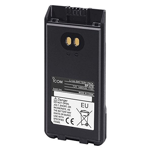 Icom BP279 Li-Ion 1485mAh IP67 Rechargeable Battery Pack for F1100D F2100D F1000 F2000 V88 U88 G88 F29SDR F29DR2 F29DR F29SR2 V10MR 41PRO A16 A16E