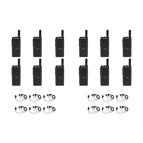 SL300-V-SC-99 VHF 136-174MHz 99 Channel 3 Watt Digital DMR Display Radio with PMLN7156 Earbud (12 Pack)