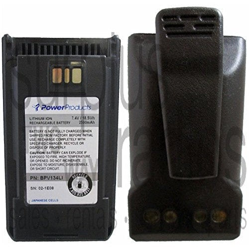 Power Products BPV134LI HIGH Cap Vertex Battery W/Clip BPV134LI EVX-531 EVX-534 EVX-539 VX-451 VX454
