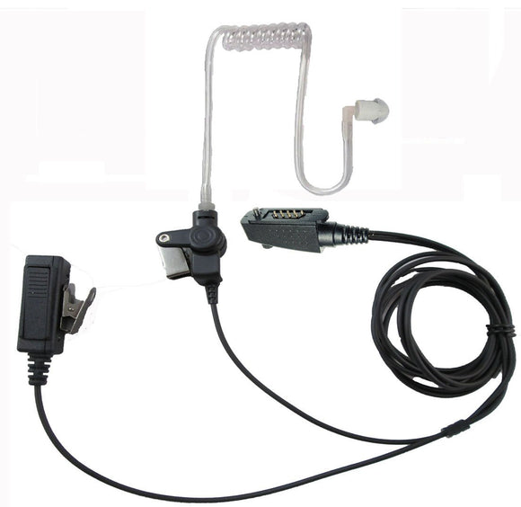 Surplus Radios Two Wire Surveillance Headset with Push to Talk for Icom F4161T F4161DS F50 F60 F70 F80DT