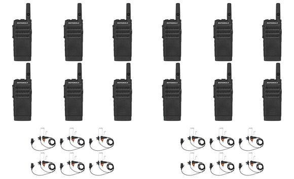 SL300-U-SC-2 UHF 403-470MHz 2 Channel 3 Watt Digital DMR Non-Display Radio with PMLN7156 Earbud (12 Pack)