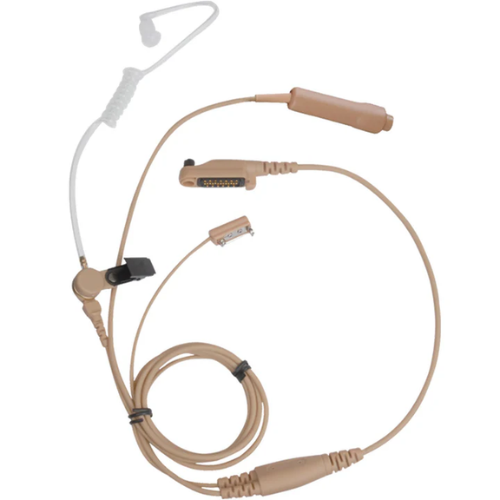 Hytera EAN21-P 3-Wire Surveillance Earpiece with Transparent Acoustic Tube (Beige)