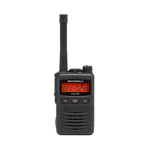 Motorola EVX-S24 UHF 403–470 MHz 3 WATT 256 Ch Digital Portable Display Two-Way Radio