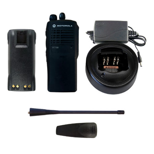 Used Motorola HT750 UHF 450-520MHz 4 Channel 4 Watt Two-Way Radio