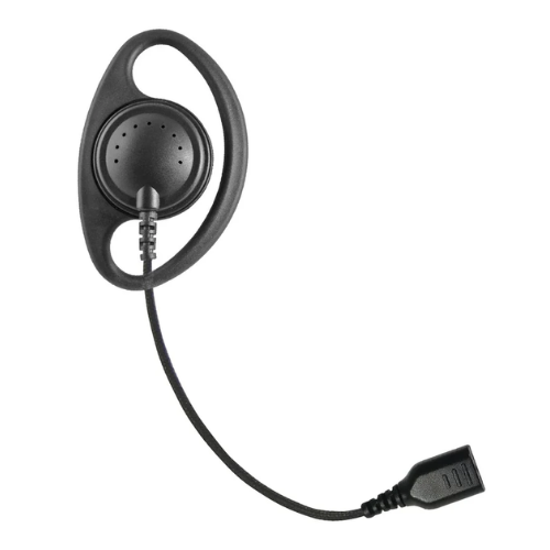 Pryme SNP-DR D-Ring Earpiece with Braided Fiber Cable and 2-Pin SNAP Connector Compatible with SNAP Interface Accessories