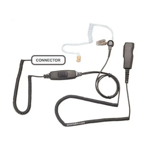 Pryme SPM-2001 SPM-2000 Medium Duty 2-Wire discreet Kit with Acoustic Tube Earphone for Kenwood RELM BK HYTERA Radios