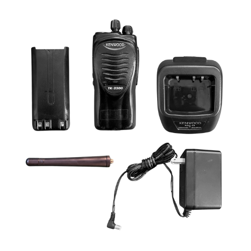 Used Kenwood TK-2200 VHF 150-174MHz 2 Channel 2 Watt Compact Conventional FM Portable Radio