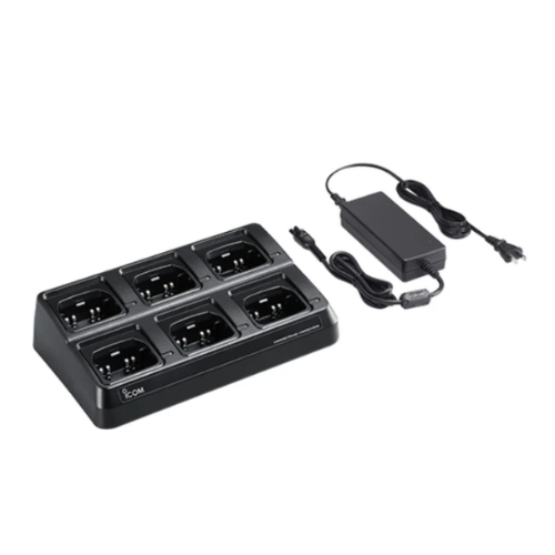 Icom BC214 Six-Unit Multi-Charger for Portable Two-Way Radios