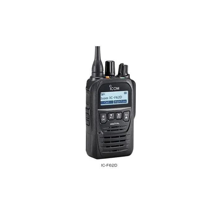 ICOM F62D 27 UHF 450-512MHz 512 Channel 5W Waterproof Digital Two-Way Radio with Man Down and Lone Worker