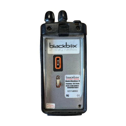 2 Pack of Used Blackbox+V VHF 136-174 MHz 16 channels 5W Two-Way Radios (AS-IS)