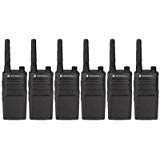 6 Pack of Motorola RMM2050 Two Way Radio Walkie Talkies