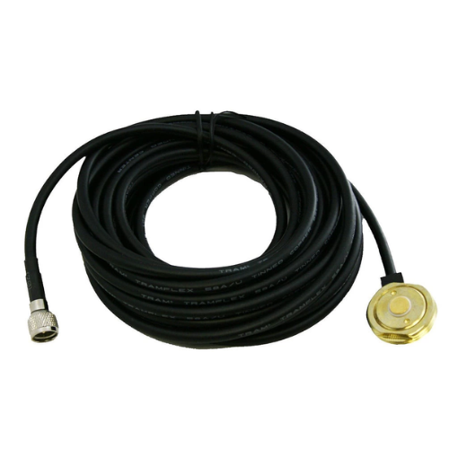 Tram Browning 1252-MUHF 3/4" NMO Brass Hole Mount with Mini UHF Male Connector for Mobile Radios