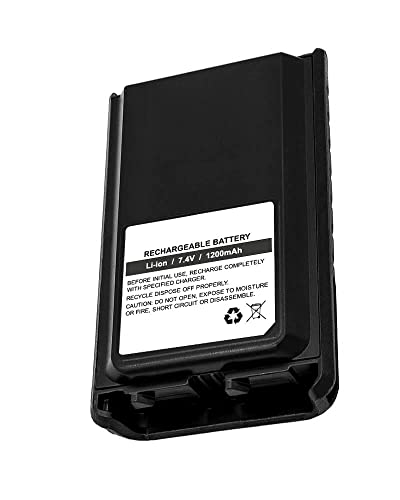 Replacement for Vertex Standard VX-231 Battery - Fully Compatible with VX-230, FNB-V103LI - (1200mAh Li-ion)