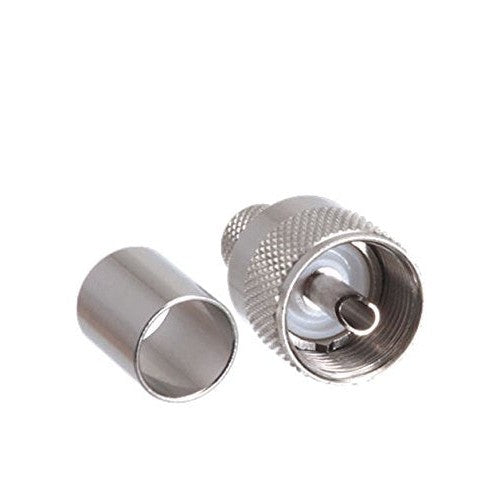 Tram Connector Tram UHF-400 PL259 UHF Male Crimp Solder Connector – Surplus Two Way Radios