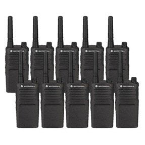 10 Pack of Motorola RMU2040 Two Way Radio Walkie Talkies with Programming Video