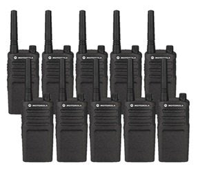 10 Pack of Motorola RMU2040 Two Way Radio Walkie Talkies with Programming Video