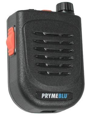 Pryme BTH-500 BTH-510 Bluetooth Speaker Microphone with Rotary Volume Control and Built-in Wireless PTT Includes Charger and Charging Cable (Requires Pryme Bluetooth Adapter to Work with Two-Way radios)