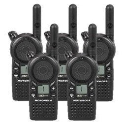 5 Pack of Motorola CLS1110 Two Way Radio Walkie Talkies (UHF)