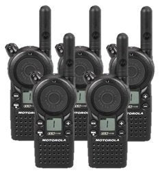 5 Pack of Motorola CLS1110 Two Way Radio Walkie Talkies (UHF)