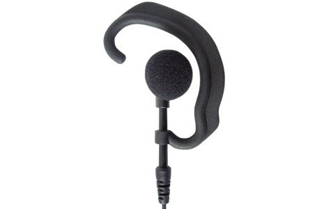 PRYME® SPM-301EB Responder Medium-Duty Lapel Mic w/Soft Ear-Hook Earphone (for All Kenwood 2-Pin Portable Radios)