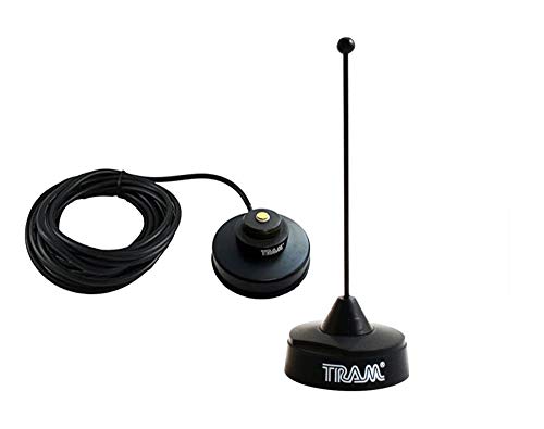 Tram 1121B + 1233MUHF Black Magmount Antenna Kit. VHF150-162 MHz Compatible with Motorola Mobiles CDM1250 CDM750 CM300 CM200