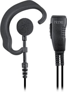 PRYMEÃÂ® SPM-301EB Responder Medium-Duty Lapel Mic w/Soft Ear-Hook Earphone (for All Kenwood 2-Pin Portable Radios)