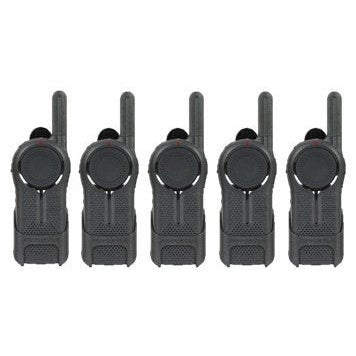 5 Pack of Motorola DLR1060 900MHz ISM Band 1 Watt 6 Channels License Free Digital Two-Way Radio