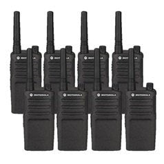 8 Pack of Motorola RMU2080 Two Way Radio Walkie Talkies with Programming Video