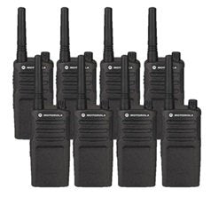 8 Pack of Motorola RMU2080 Two Way Radio Walkie Talkies with Programming Video