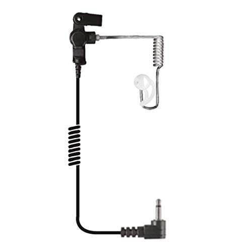 Earphone Connection Long Tube Listen Only Earpiece,Black (EP1089SC)