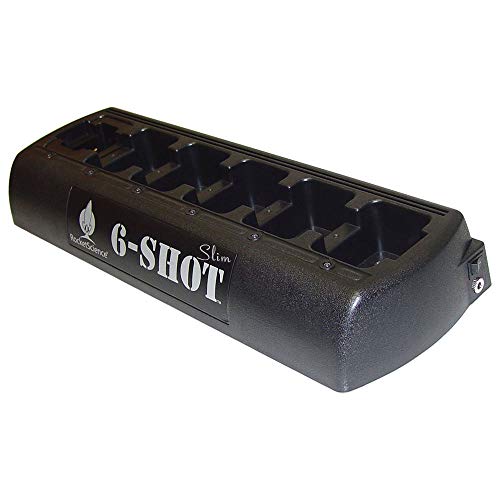 Klein Electronics 6-Shot Slim 6-Unit Battery Charger for Motorola, Blackbox/Blackbox+, Bantam, Maxom, Icom ,Relm, Vertex and Other Popular Radios