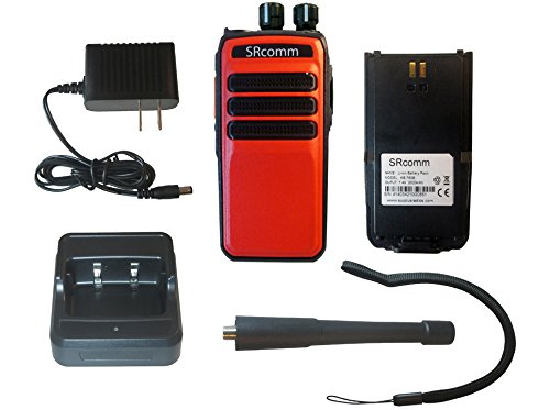 SRcommunications red SR-D1U 400-470MHz 256 channels 16 zone 4W digital/analog DMR portable radio