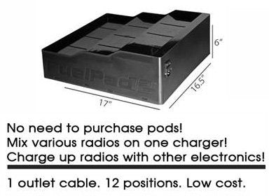 New FUELPAD 9 Unit Rapid Charger for Motorola CP150 CP200 PR400 CP200XLS RADIOS