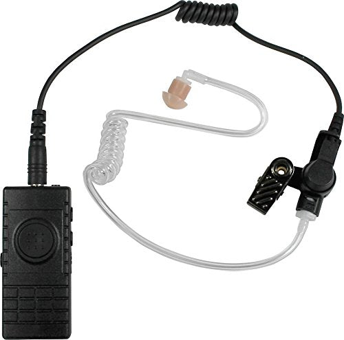 Pryme BTH-300-ZU-KIT2 Bluetooth Lapel Mic with Battery and Charger Includes a 3.5mm Receive earpiece Compatible with Android & iOS Devices