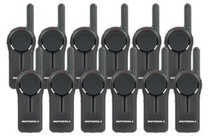 12 Pack of Motorola DLR1020 900MHz ISM Band 1 Watt 2 Channels License Free Digital Two-Way Radio