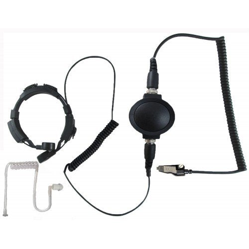 Throat mic Headset for Kenwood radios with Multi pin Connector