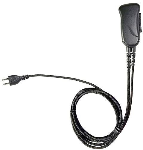 PRYMEÃÂÃÂ® SNAP (SNP-1W-H8-BF) Series 1 Wire Braided Fiber Surveillance Kit, Lapel Mic Style (1-Wire), Noise-reducing mic Element. Compatible with Hytera X1e/p, Z1p & PD-6 Series