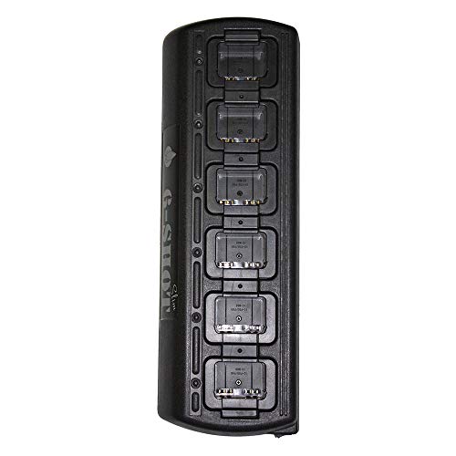 Klein Electronics 6-Shot Slim 6-Unit Battery Charger for Motorola, Blackbox/Blackbox+, Bantam, Maxom, Icom ,Relm, Vertex and Other Popular Radios