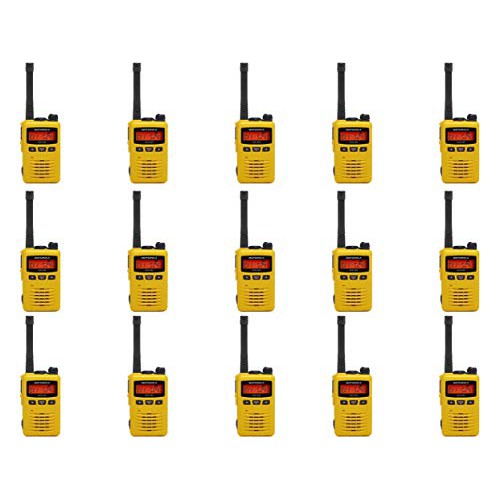 MEVX-S24-YL Yellow UHF 403-470MHz 3 Watt 256 Channel Analog/Digital Portable Radio (15 Pack)