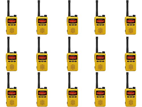 MEVX-S24-YL Yellow UHF 403-470MHz 3 Watt 256 Channel Analog/Digital Portable Radio (15 Pack)