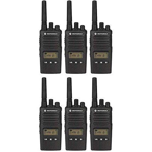 6 Pack of Motorola RMU2080D UHF 2-Watt 8-Channel Business Radio