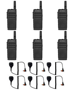 SL300-V-SC-2 VHF 136-174MHz 2 Channel 3 Watt Digital DMR Non-Display Radio with M4013 Speaker Microphone (6 Pack)