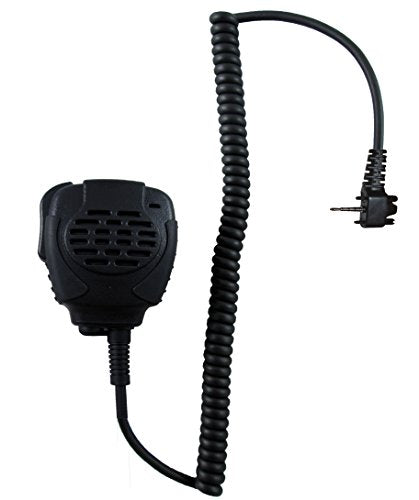 Pryme SPM-2222S Trooper Rugged Heavy Duty Water Resistant Remote Speaker Microphone with 3.5mm Audio Jack