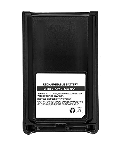 Replacement for Vertex Standard VX-231 Battery - Fully Compatible with VX-230, FNB-V103LI - (1200mAh Li-ion)