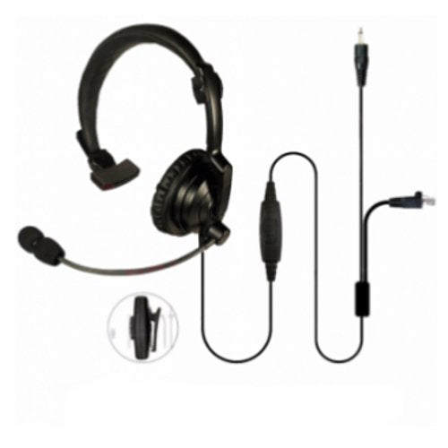 PRYME® HLP-SAL-M01J Headset Boom Mic for Kenwood Mobile Radios RJ45 + 3.5mm Plug