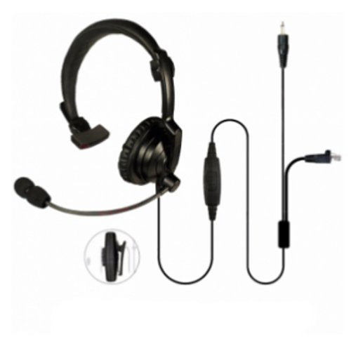 PRYME HLP-SAL-M01J Headset Boom Mic for Kenwood Mobile Radios RJ45 + 3.5mm Plug