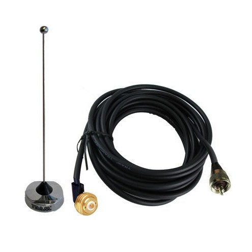 Tram 1126+1250 UHF Antenna Kit. 1/4" Wave 410-490MHz, 17Ft Coax Cable