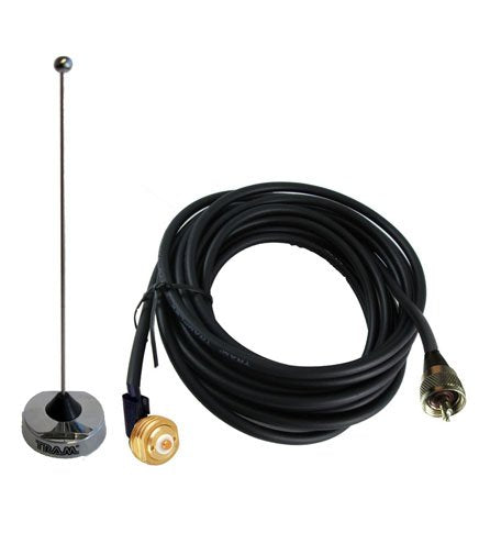 Tram 1126+1250 UHF Antenna Kit. 1/4" Wave 410-490MHz, 17Ft Coax Cable