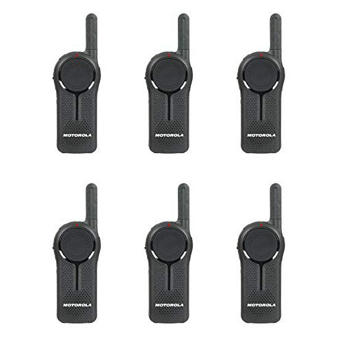 6 Pack of Motorola DLR1060 900MHz ISM Band 1 Watt 6 Channels License Free Digital Two-Way Radio